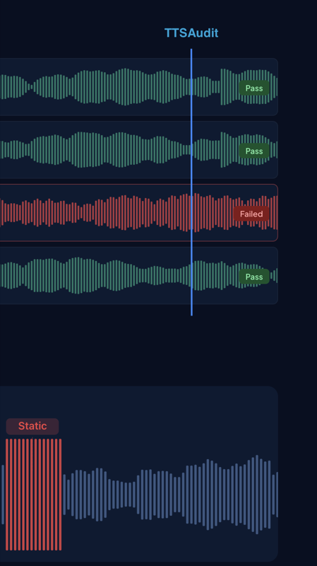 TTS Audit waveform analysis